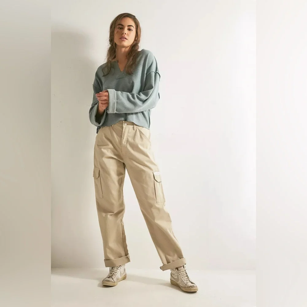 Urban Outfitters Notched-Neck Pullover Sweater - Picture 5 of 14